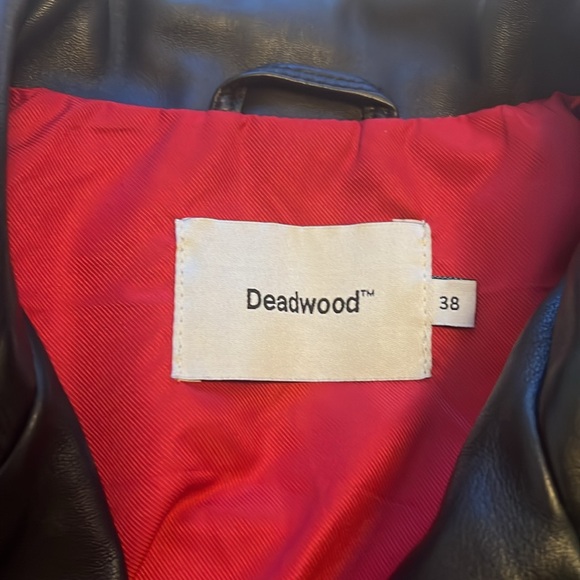 Amour Vert Deadwood recycled leather jacket size 38 - Picture 9 of 12